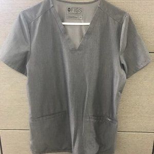 Figs Scrub Top Casma Medium Graphite